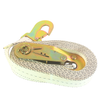 2" x 19' White Snap Hook Ratchet Strap
