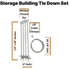 Storage Building Tie Down Set (Galvanized)