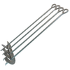 1/2" x 30" w/4" Helix Galvanized Set of 4