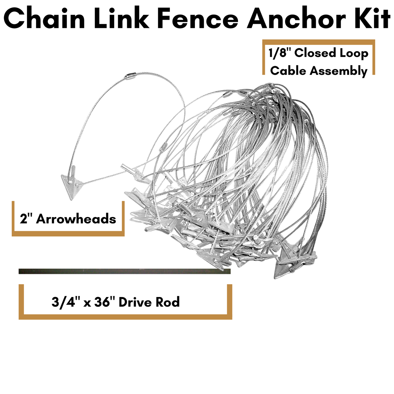 Chain Link Fence "Between Post" Anchor Kit