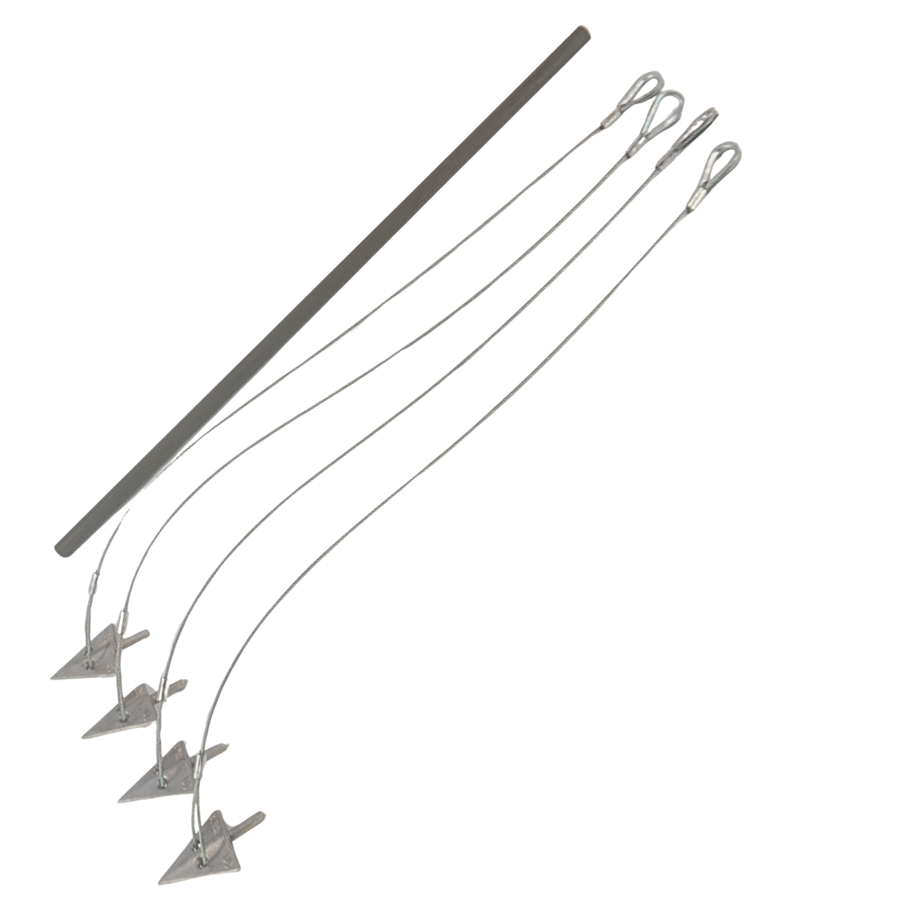3" Ground Anchor Kit (4 Cable Assemblies + Drive Rod)