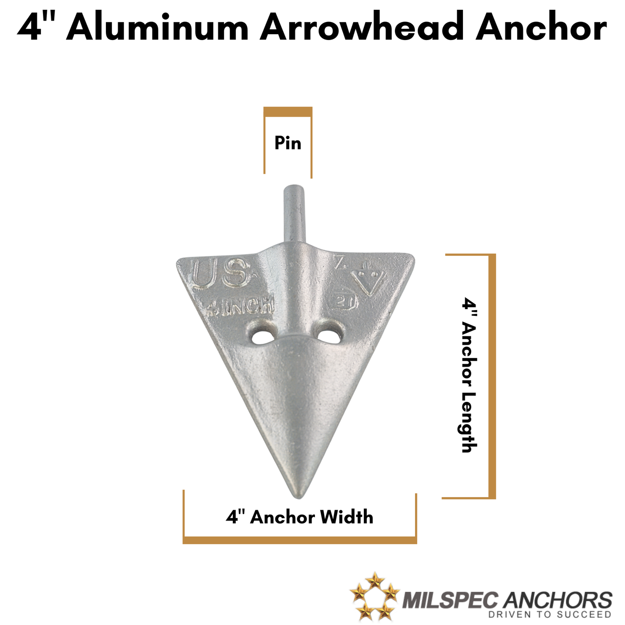 4" Arrowhead Earth Anchor