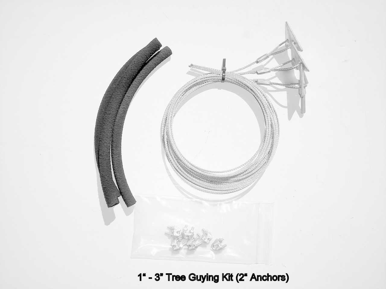 1-3″ Diameter Tree Guying Set