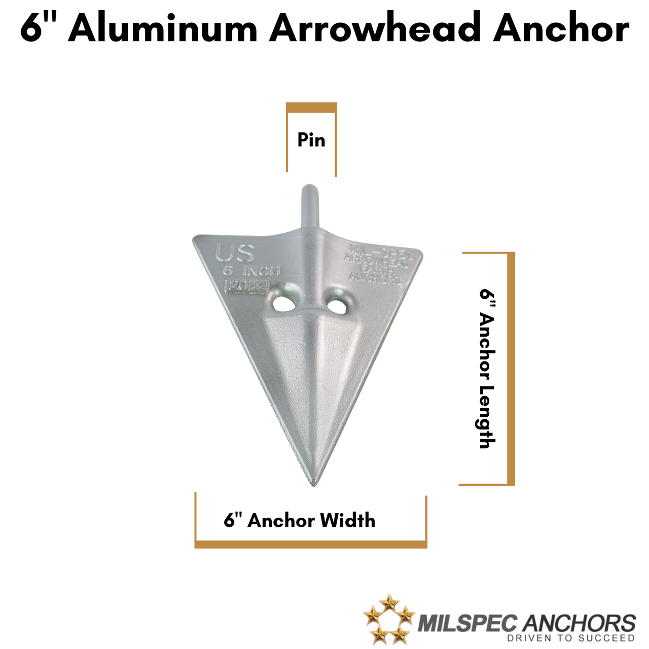 6'' Arrowhead Earth Anchor