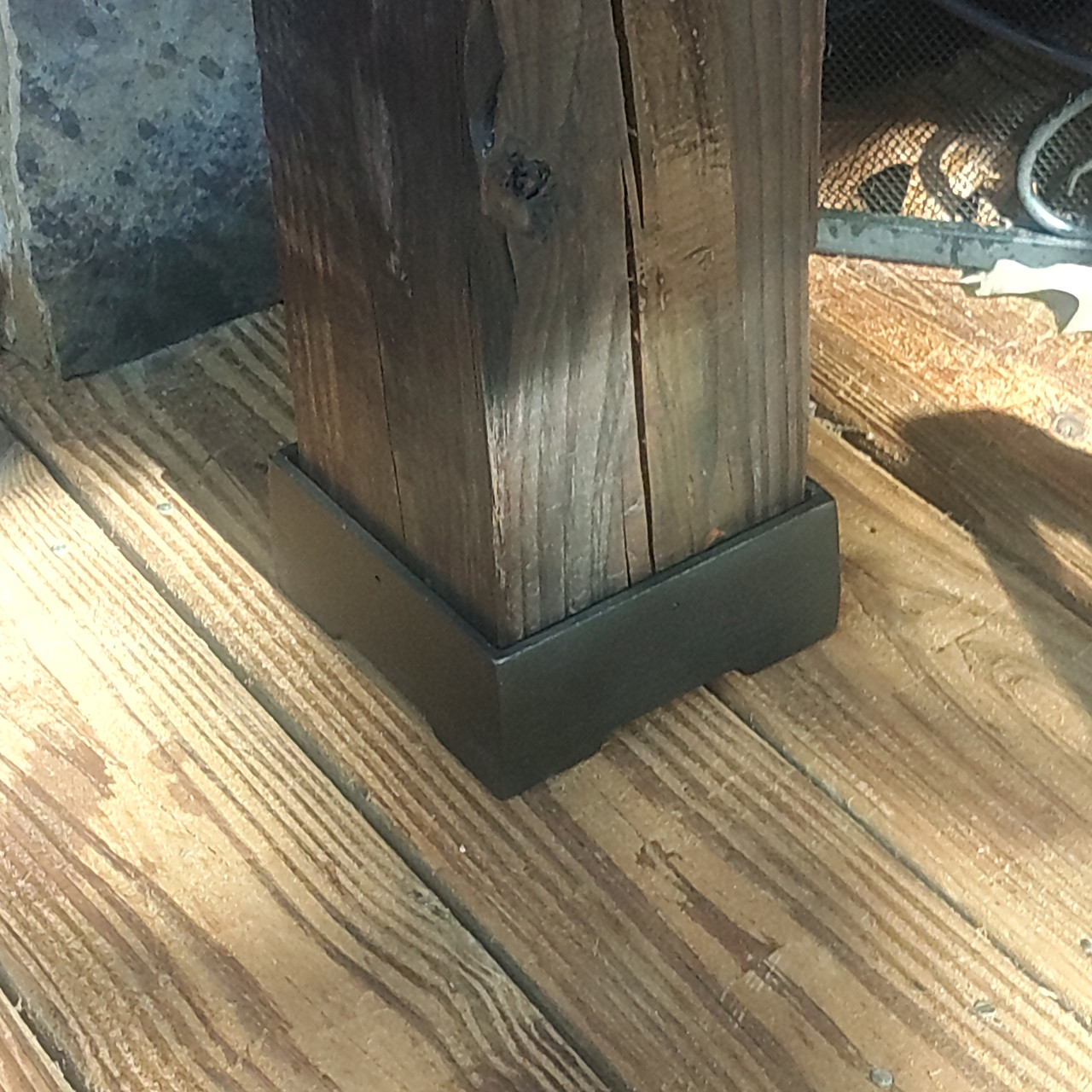 6x6 Post Anchor HD Aluminum Structural - Ornamental-  Powder Coated