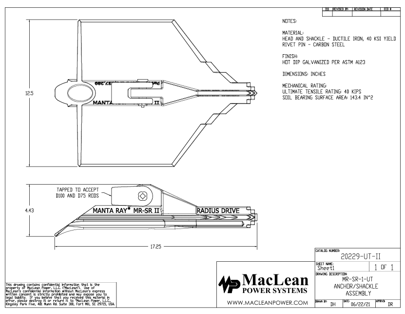  Manta Ray® MR-SR 1"-8