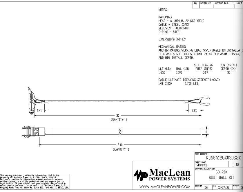Duckbill® 68-RBK for up to 3" Diameter Trees