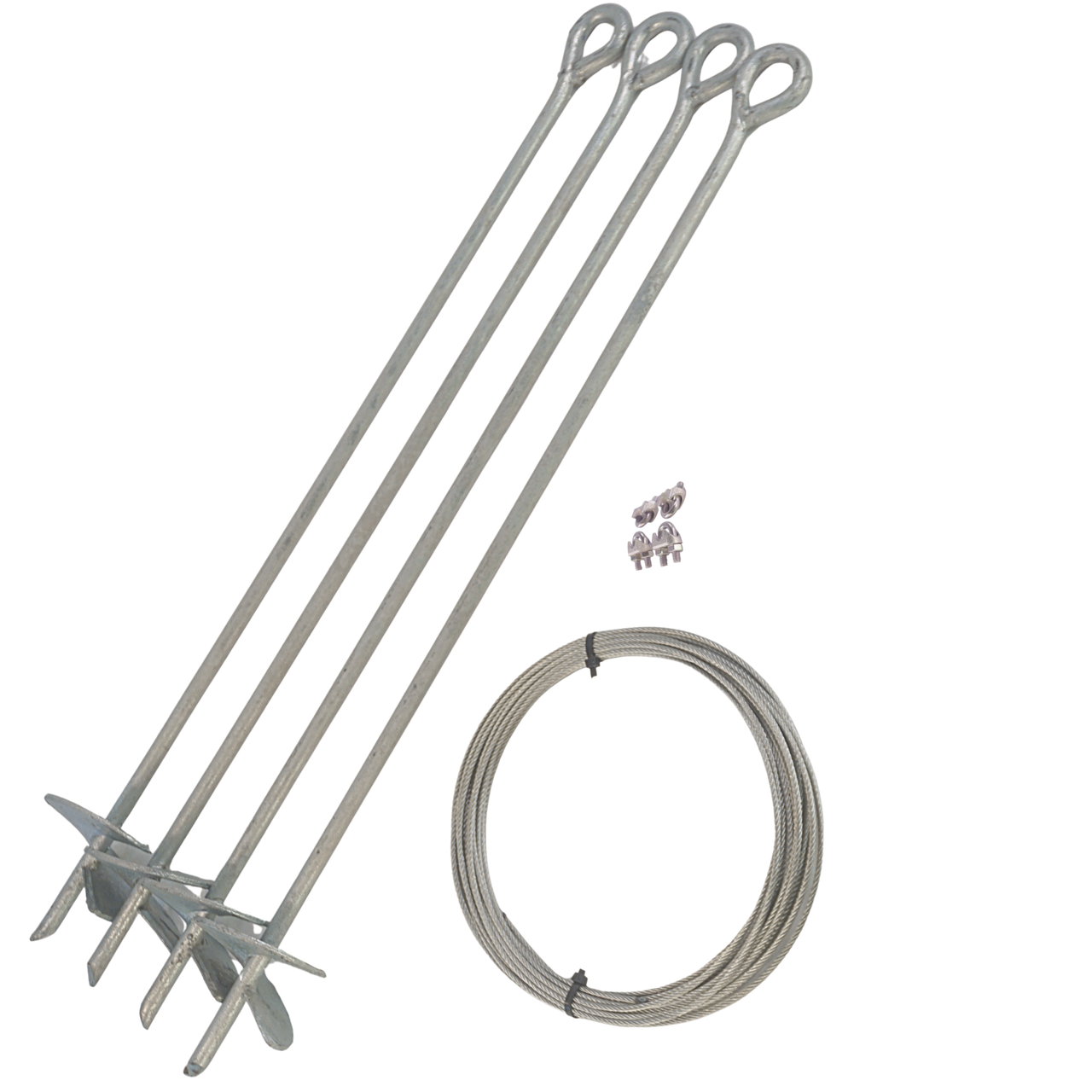 Storage Building Tie Down Set (Galvanized)