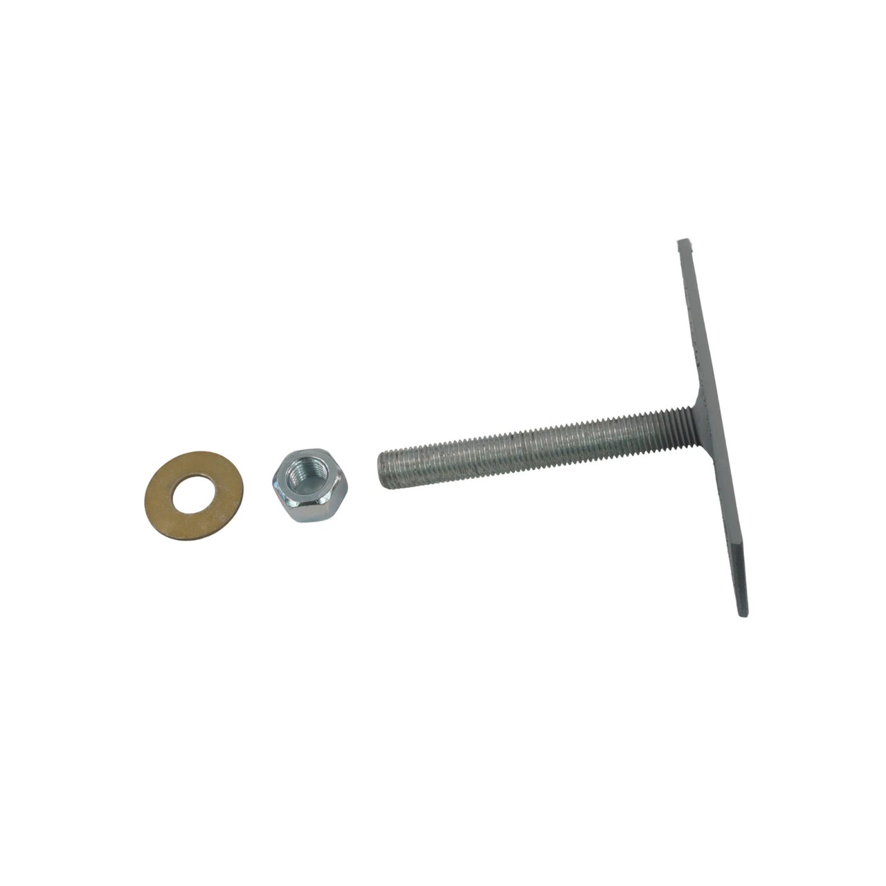 4" x 8" Adjustable Cold Galvanized Floor Support T-Post w/ Rod,Nut,Washer