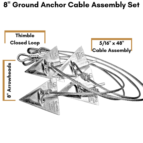 8'' Ground Anchor Set