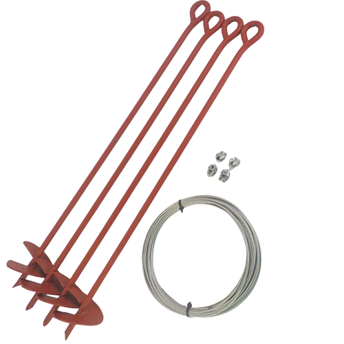 Storage Building Tie Down Set (Painted)