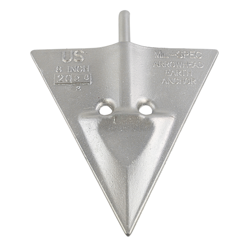 8" Arrowhead Earth Anchor