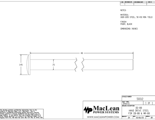 Drive Steel DS-88 48" Long