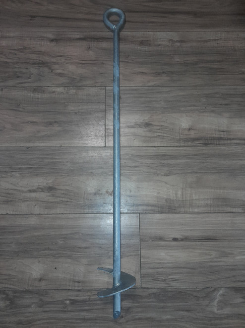 3/4" x 36" w/ 4" Helix Anchor Set of 2 Galvanized