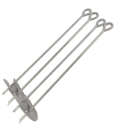 5/8" x 36" w/ 6" Helix Galvanized- Set of 4 