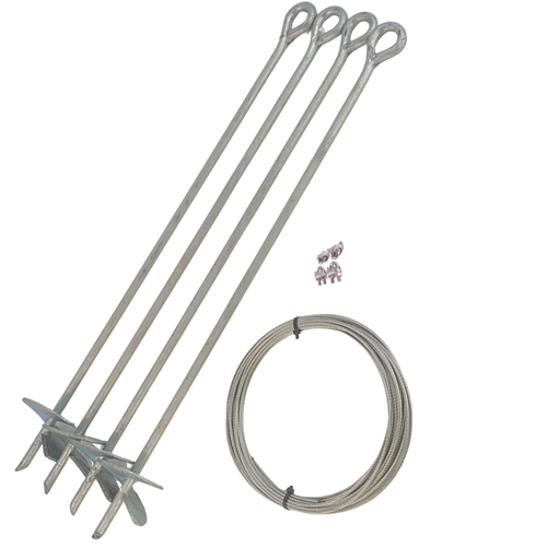 Storage Building Tie Down Set (Galvanized)