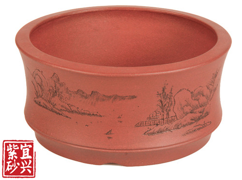 12x6x12 Round Decorated Pot