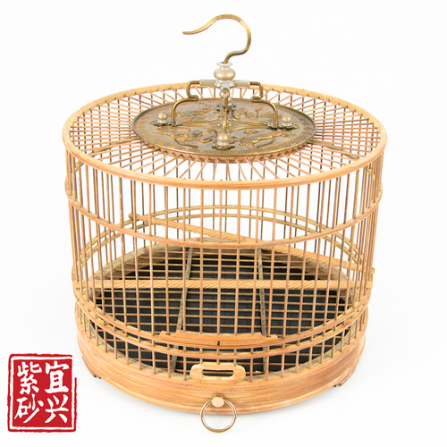 small round bird cage