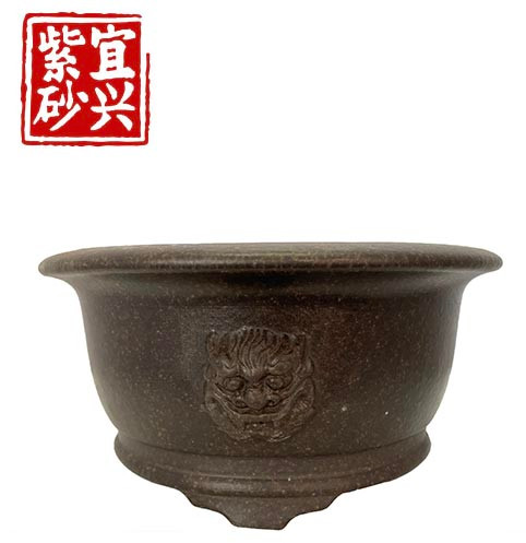 Round pot, speckle glaze 20x9.5x20cm