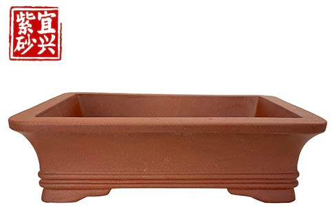 Unglazed, rectangular pot  23.5x7x16.5cm