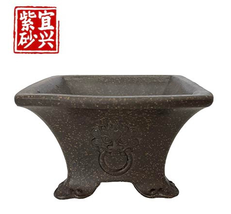 Square pot flared towards the top 12 x 7.5 x 12