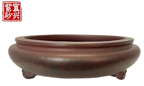 Circular brown pot  30x8x30cm