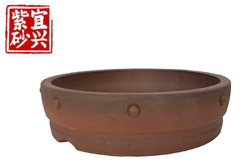 Round unglazed, drum style 17 x 4.5 x 17cm