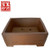Unglazed, rectangular pot   15.5x7x13.5cm