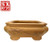 Square pot with decoratively shaped sides 24.5x10x24.5cm