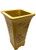 Cascade pot, ochre colour, 14.5x25.5x14.5cm