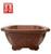 Square pot with relief design sides, 14x7x14cm