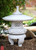Round Lattice Stone Lantern