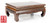 24x9x15 Wooden Stand with ornate feet
