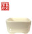 Cream glazed square pot