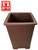 Unglazed square pot 19.5cm height