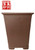 Unglazed square pot 19.5cm height