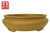 Round pot, ochre colour  23x7x23cm