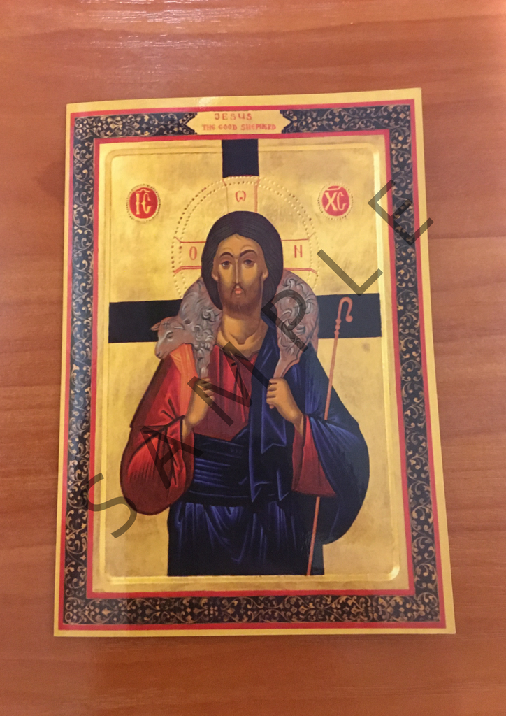 Jesus the Good Shepherd - Greeting Card (Artist: Michael Galovic)