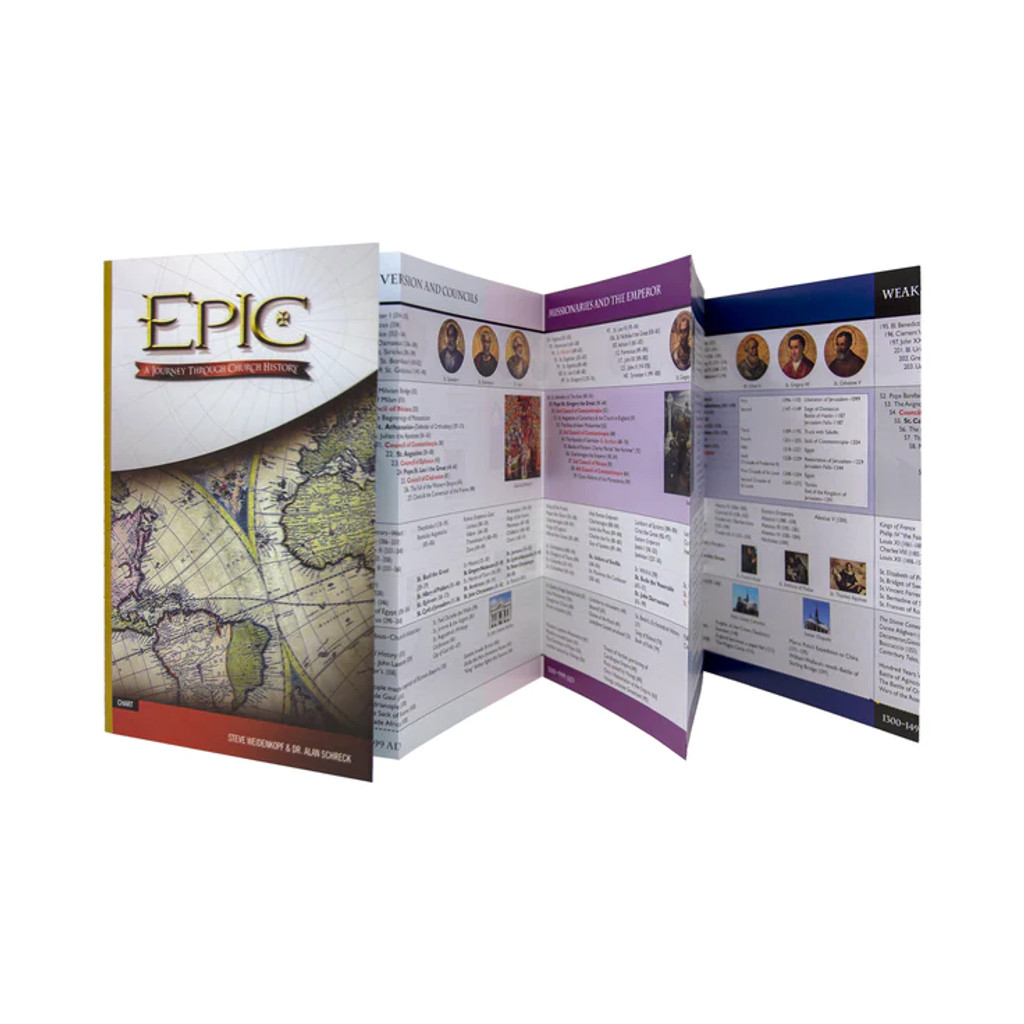 Epic: A Journey Through Church History - Steve Weidenkopf - Ascension Press (Timeline Chart)