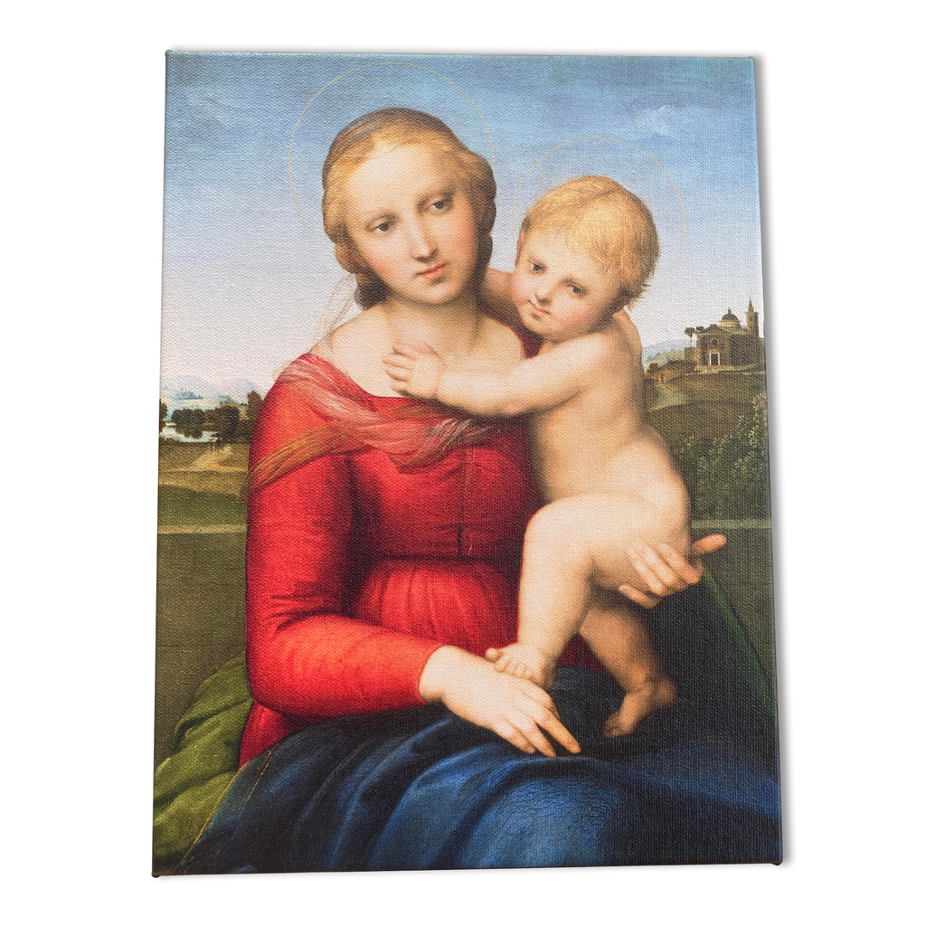 The Small Cowper Madonna 1505 by Raphael - Canvas Art