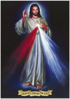 (A4) Divine Mercy 1993 image by Australian artist Paul Newton