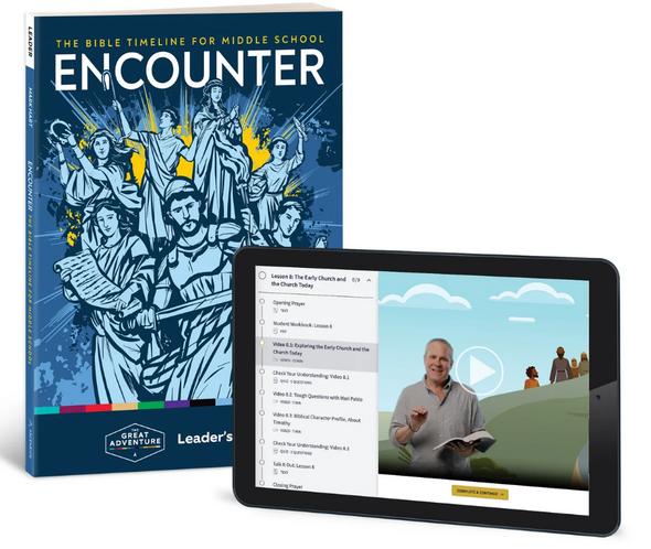 Encounter: The Bible Timeline For Middle School - Mark Hart with Colin & Aimee MacIver - Ascension Press ( (Leader's Guide)