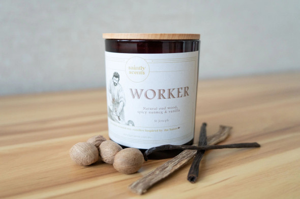 Saint Joseph Candle – Workers - Saintly Scents