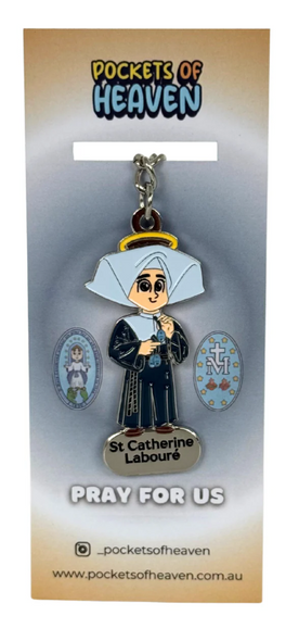 Saint Keyrings (St. Catherine Laboure) - Pockets of Heaven