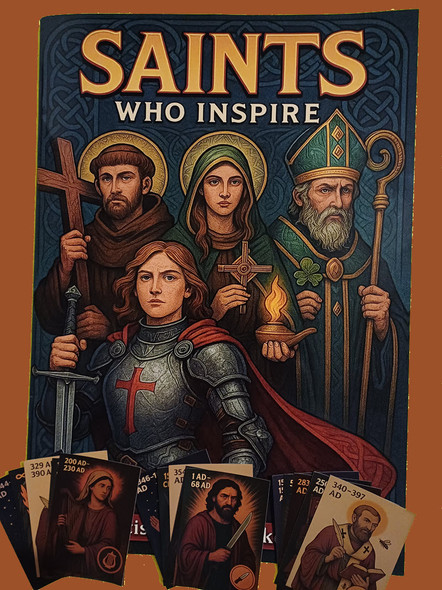 Saints Who Inspire - Album + Full 53 Sticker Set - CatholicismRocks