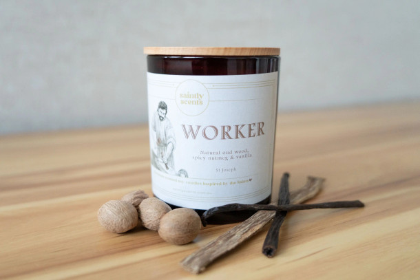 Saint Joseph Candle – Workers - Saintly Scents
