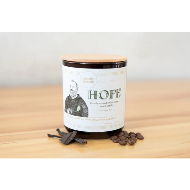 Saint Padre Pio Candle – Hope - Saintly Scents