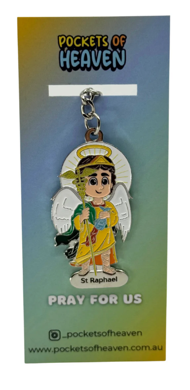 Saint Keyrings (St. Raphael) - Pockets of Heaven