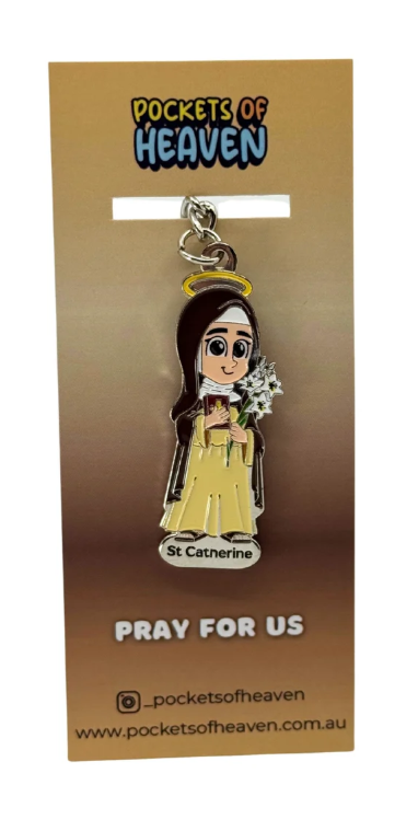 Saint Keyrings (St. Catherine of Siena) - Pockets of Heaven