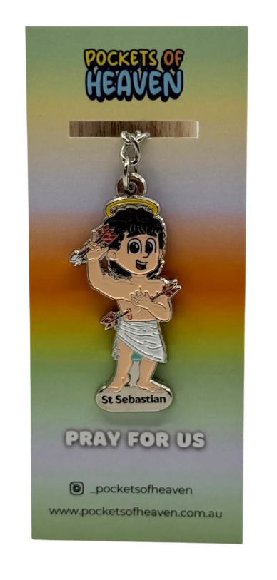 Saint Keyrings (St. Sebastian) - Pockets of Heaven